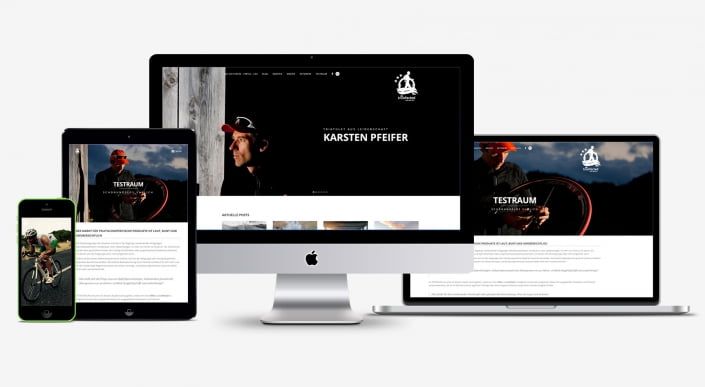 Bottega Design Referenz Illustration Webseite auf Endgeräten von tri-infected.de