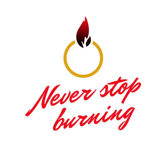 Bottega Design Referenz Illustration Logo für NeverStopBurning von Karsten Pfeifer